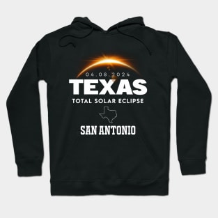 Total Solar Eclipse 2024 San Antonio Texas Hoodie